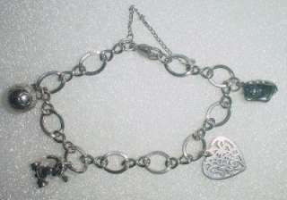 JAMES AVERY SILVER CHARM BRACELET WITH 4 CHARMS  LB1655  