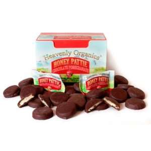 Heavenly Organics Raw Honey Pomegranate Chocolate Pattie, 40 Count 