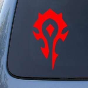  WORLD OF WARCRAFT HORDE PVP   WOW   6 RED   Vinyl Decal 