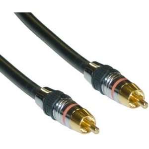   Grade 24K Gold Digital Coaxial RCA 75 ohm Cable, 6 ft Electronics