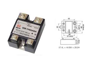 New SSR Solid State Relay DC AC 25A 240V AC 3 32V DC  