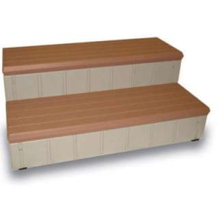   13 Hot Tub Entry Step Redwood Color Spa Patio Patio Deck Stair  