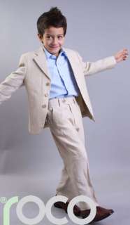 CHEAP SUITS FOR BOYS BEIGE LINEN SUITS 0 6M   15 YEARS  