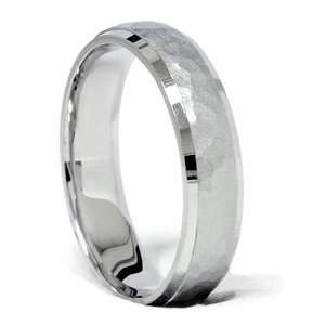   Guaranteed! Hammered Brushed Wedding Ring Womens Mens FREE SIZING