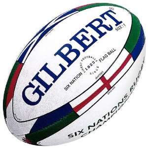  Gilbert Six Nations Flag Rugby Ball