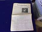 New York Times Newspaper Nov19 1969 LAND ON MOON Apollo  