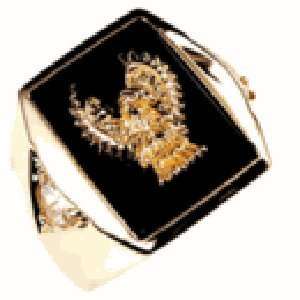  M 169 Genuine Onix Scottish Rite Mason Masonic Mens Ring 