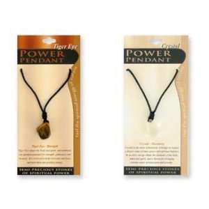  Power Pendant Semi Precious Stone Necklace Case Pack 72 