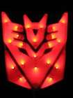 High Light LED Transformers Deception auto Emblem Red