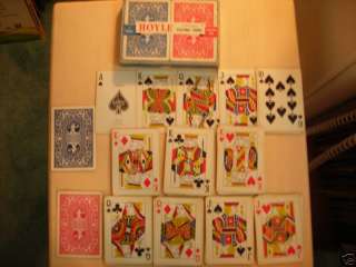 Vintage Dbl Dk Hoyle Shell Back Pinochle Playing Cards  