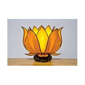  Small Blooming Lotus Lamp  Gold