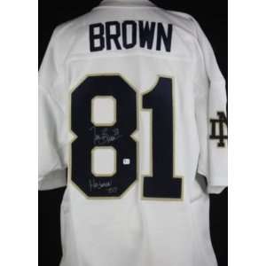 Tim Brown Signed Uniform   Authentic 