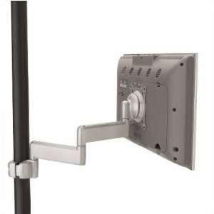  Dual Swing Arm Pole LCD Mount Color Silver Electronics