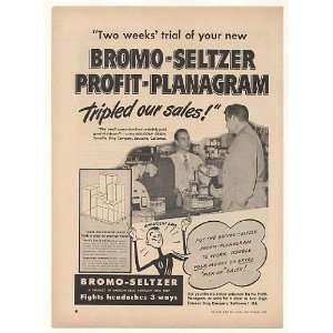 1948 Malcolm Green Sausalito Drug Bromo Seltzer Trade Print Ad  