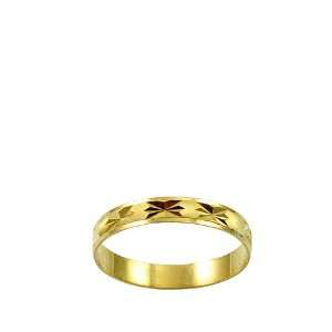   Gold, Children Kids Baby Toe Pinky Band Ring 3mm Wide Size 2: Jewelry