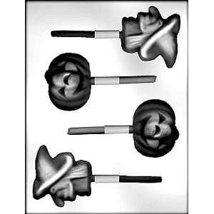  WITCH/JACK O LANT SUCKER LOLLY LOLLY CHOCOLATE CANDY MOLD 